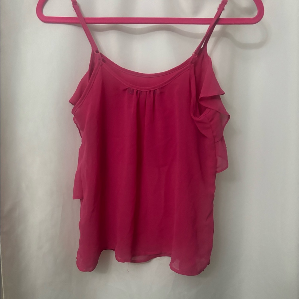 The Hanger Fuchsia Ruffle Camisole - Picture 4 of 4